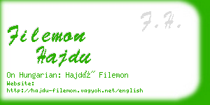 filemon hajdu business card